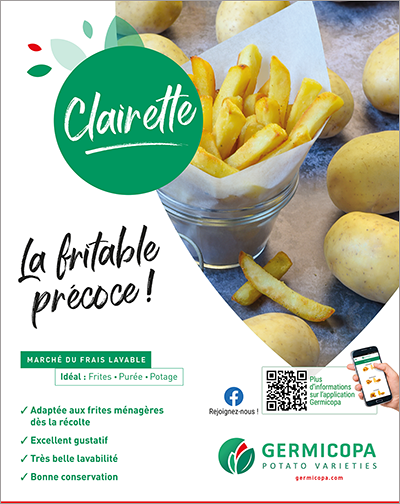 Annonce Presse_Clairette_la pomme de terre fritable précoce 